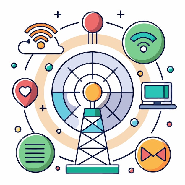 Tipos de telecomunicações - ilustra├º├úo 2
