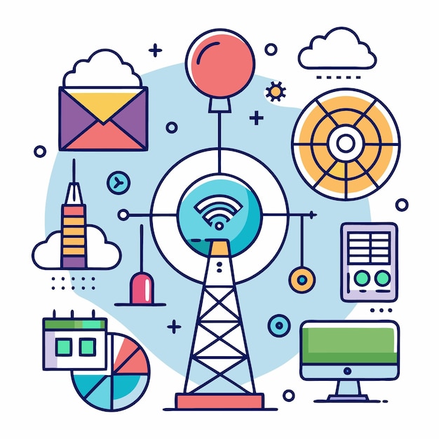 Tipos de telecomunicações - ilustra├º├úo 3